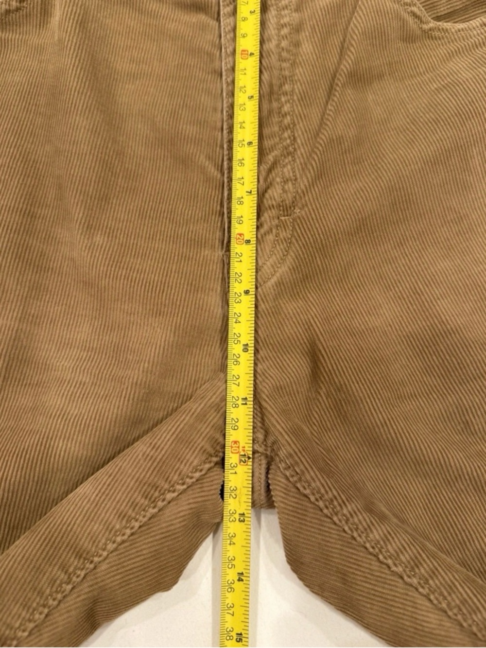 Vtg J. Crew Men’s Tan 34 x 30 Corduroy Straight Vintage Cord - Picture 9 of 10